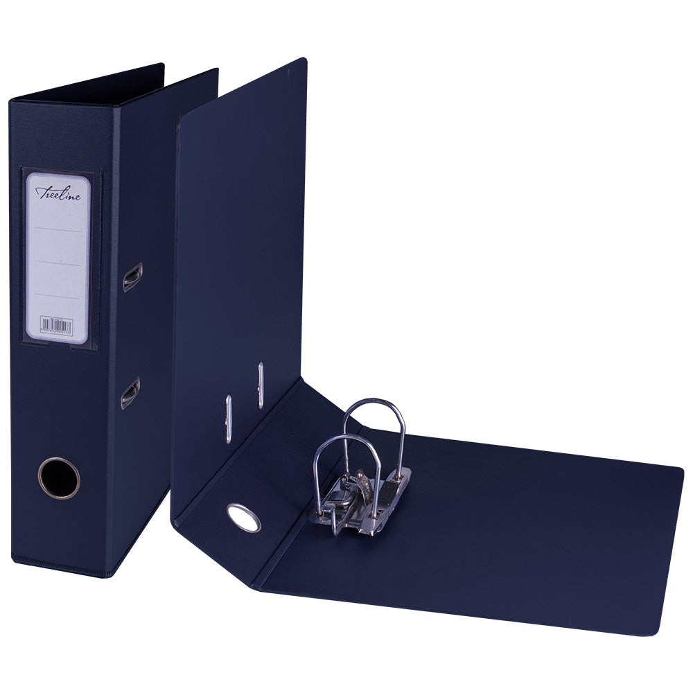 A4 PVC Lever Arch File Reinforced Base with Rado Mechanism - 70mm - Navy Blue