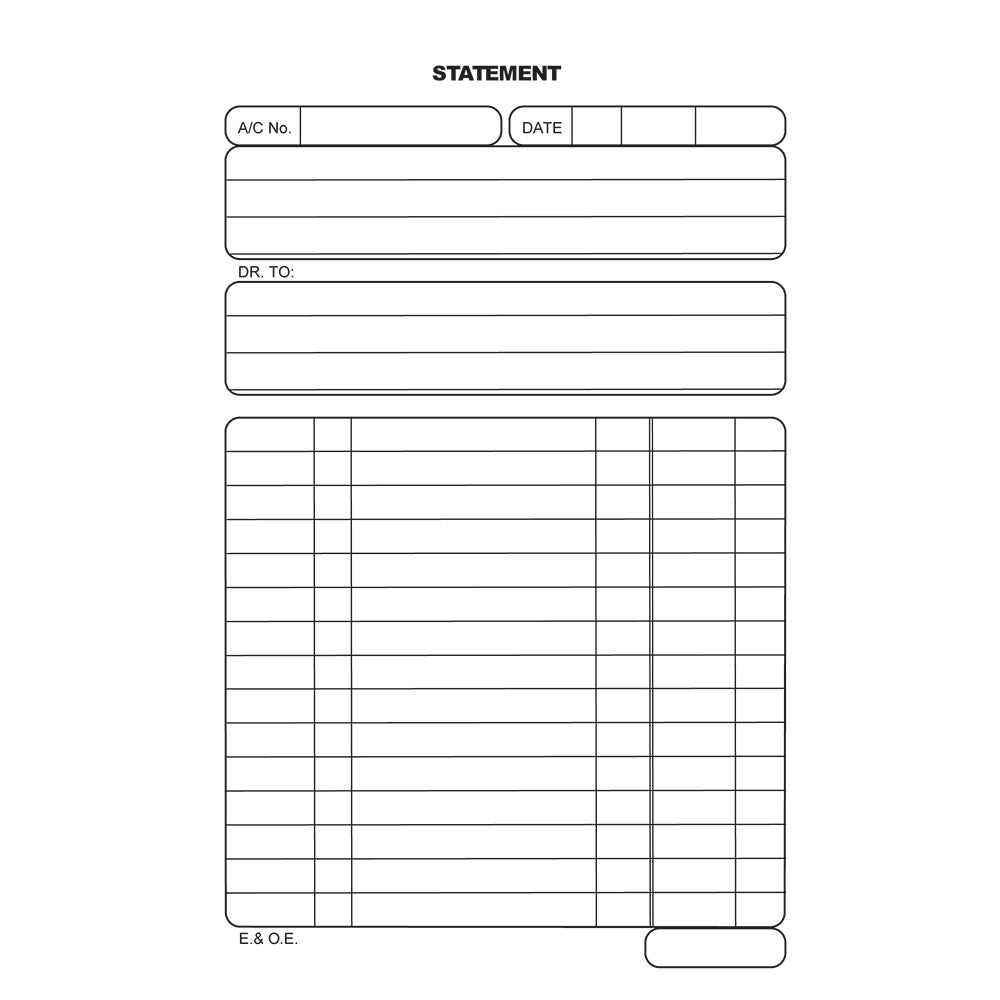 A5 Pen Carbon Book Duplicate 100's - Statement
