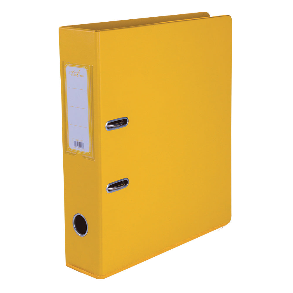 A4 PVC Lever Arch File Reinforced Base with Rado Mechanism - 70mm - Yellow