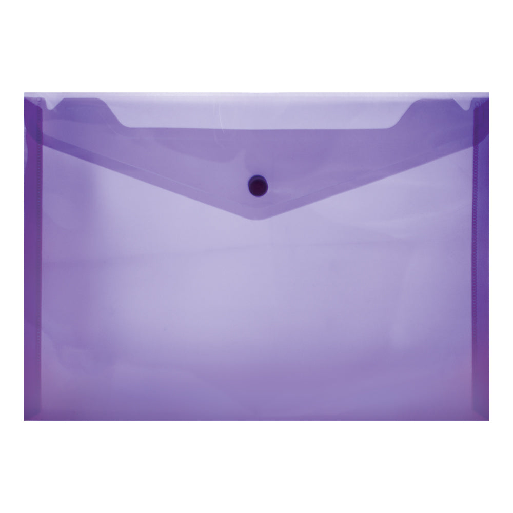 Carry Folder A4 PVC with Stud - Purple