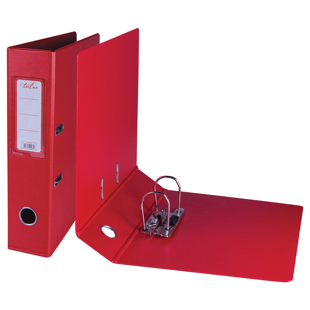 A4 PVC Lever Arch File Reinforced Base with Rado Mechanism - 70mm - Red