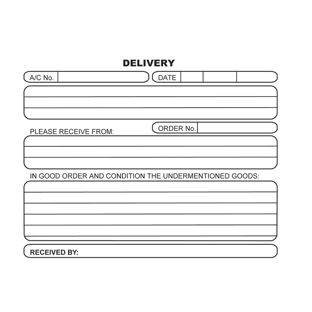 A6 Pen Crbon Book Duplicate 100's - Delivery Landscape