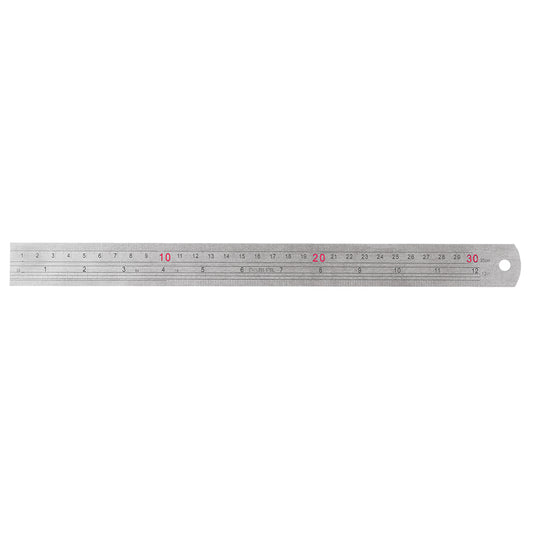 Steel Ruler - Silver - 30cm