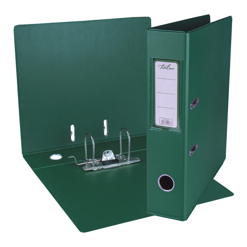 A4 PVC Lever Arch File Reinforced Base with Rado Mechanism - 70mm - Green