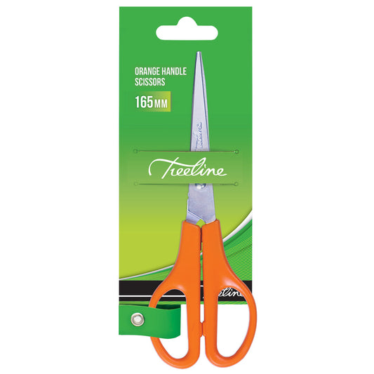 Scissors Orange Handle 165mm