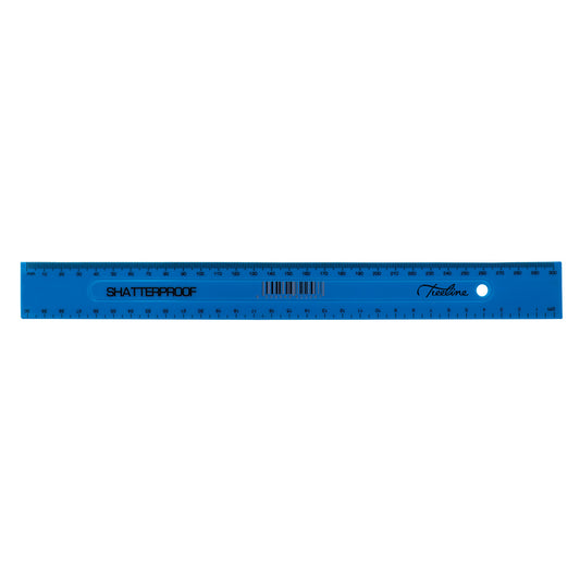 Ruler - Shatterproof - 30cm - Blue