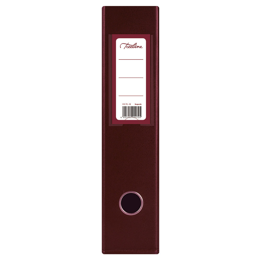 A4 PVC Lever Arch File Reinforced Base with Rado Mechanism - 70mm - Burgundy