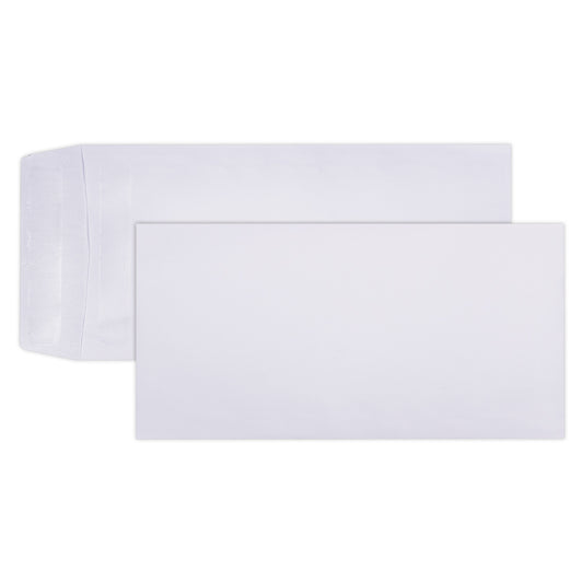 DLP Envelopes Self Seal 220x110mm 80gsm - White 500's