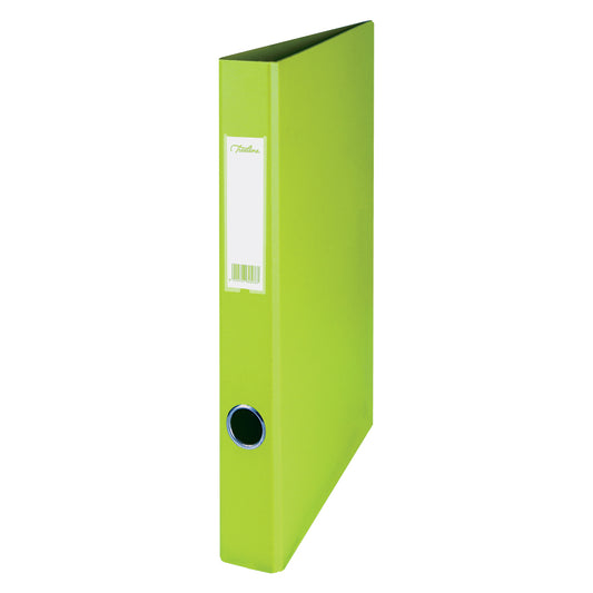A4 PVC Ringbinder 2D Ring - 25mm - Lime Green