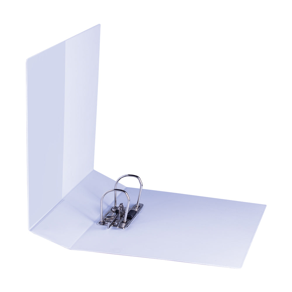 A4 Lever Arch Design-A-File PVC with Overlay & Inside Pocket - 70mm - White