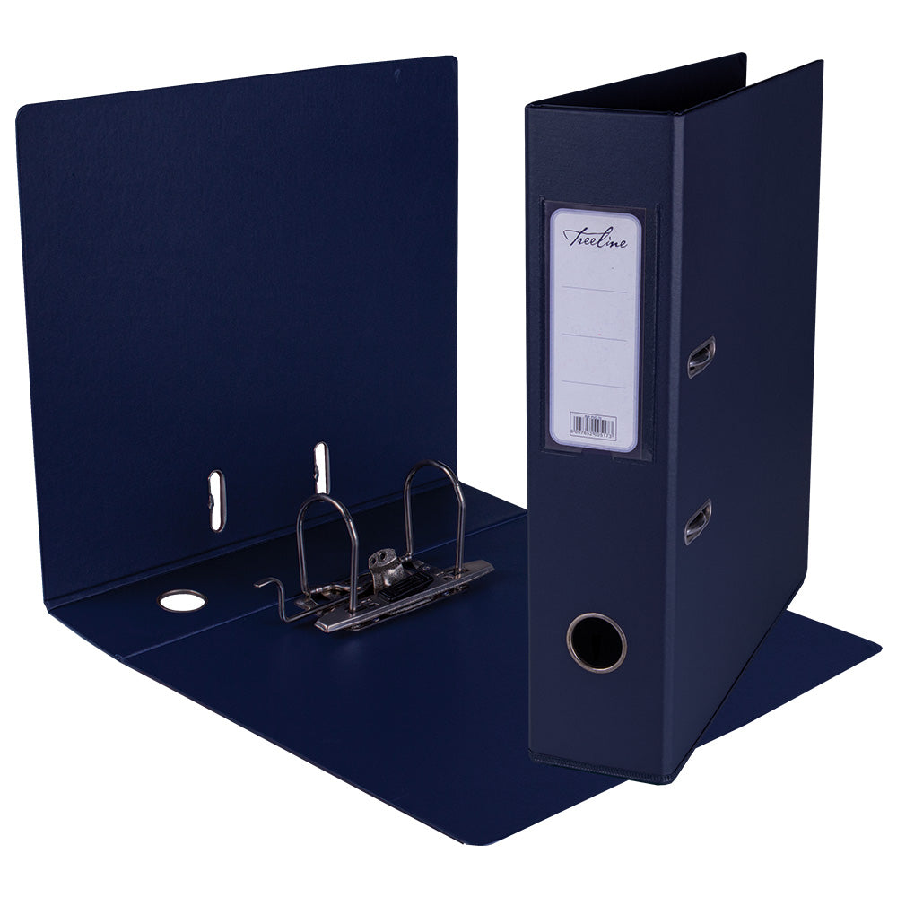 A4 PVC Lever Arch File Reinforced Base with Rado Mechanism - 70mm - Navy Blue