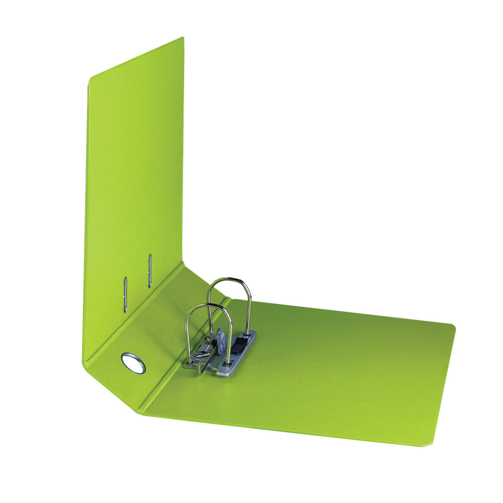 A4 PVC Lever Arch File Reinforced Base with Rado Mechanism - 70mm - Lime Green