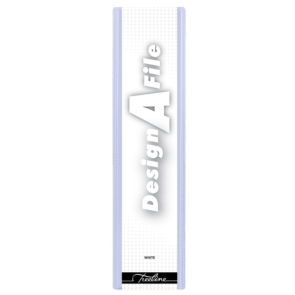 A4 4D Ring Design-A-File PVC with Overlay & Inside Pocket - 50mm - White