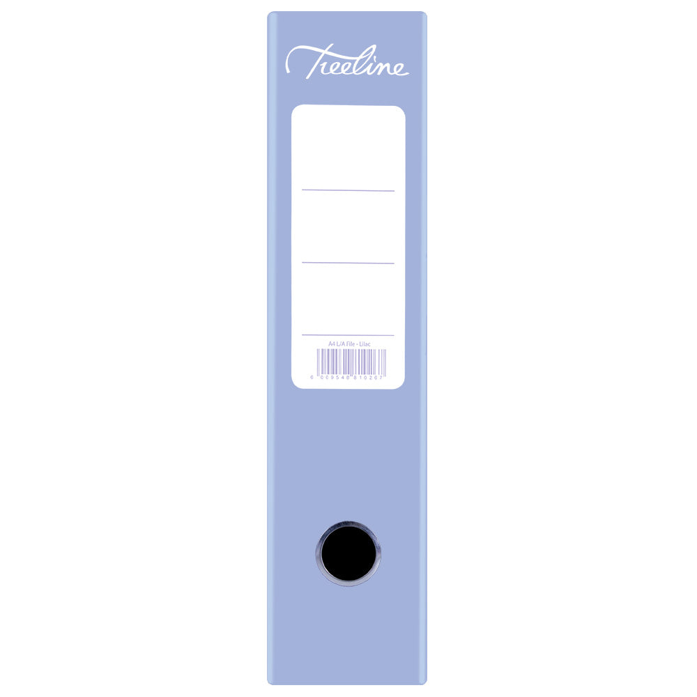 A4 Lever Arch File - Mottled Board with Metal Compressor - 317mm height - 80mm Spine - Lilac