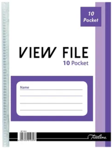 View File with Welded Spine - 40 Micron - 10 Pocket