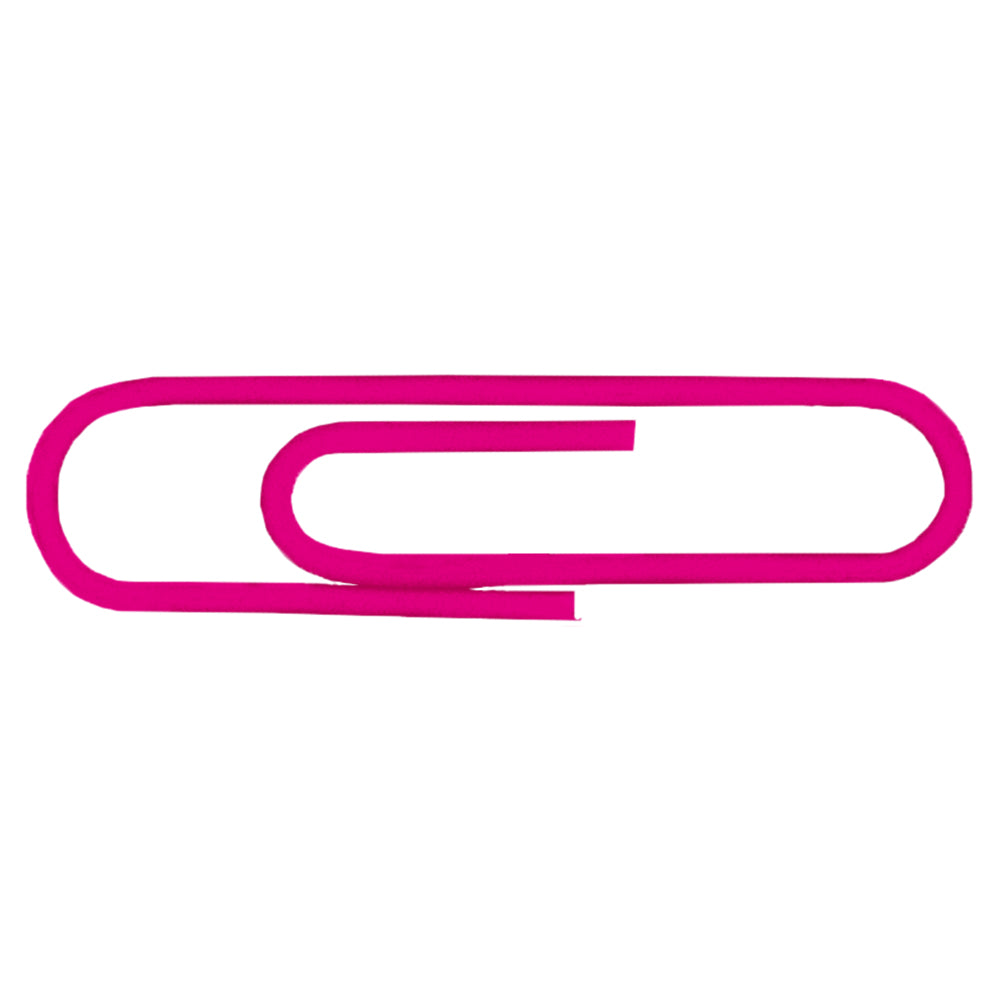 Large Paper Clips PVC Coated 33mm - 100's (Gemclips) - Assorted