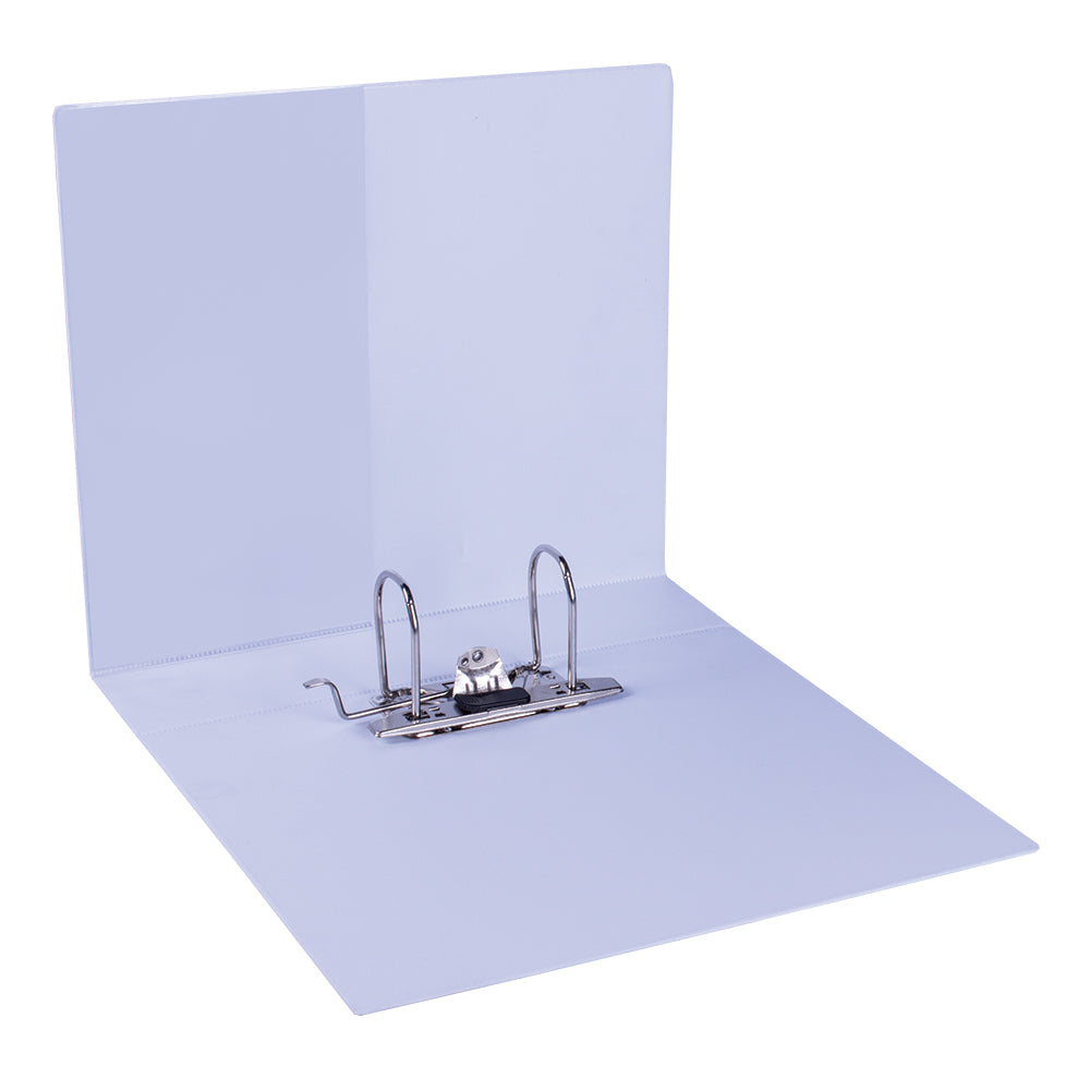 A4 Lever Arch Design-A-File PVC with Overlay & Inside Pocket - 70mm - White
