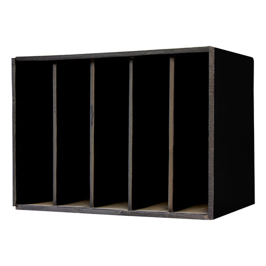 Stow-A-Way Storage File Board 5 Compartment - Black