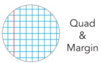 2 Quire A4 Counter Book 192pg Quad & Margin 2