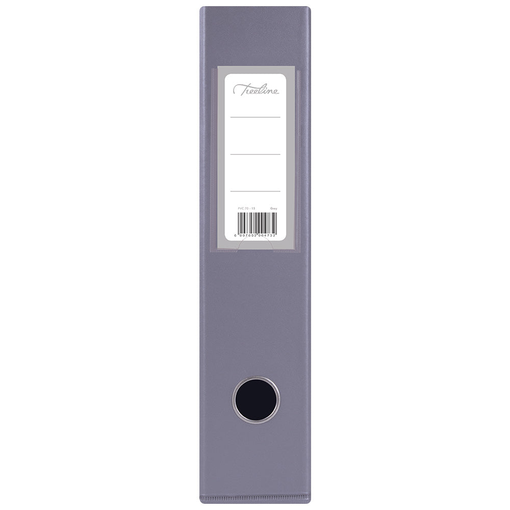 A4 PVC Lever Arch File Reinforced Base with Rado Mechanism - 70mm - Grey