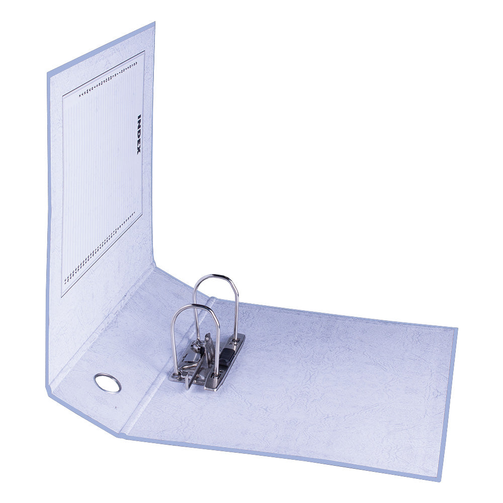 A4 Lever Arch File - Mottled Board with Metal Compressor - 317mm height - 80mm Spine - Lilac