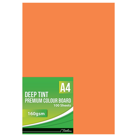 Deep Tint Board A4 - 160gsm 100's - Saffron