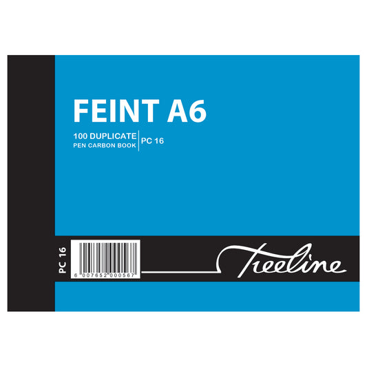 Feint Pen Carbon Book Duplicate 100's A6