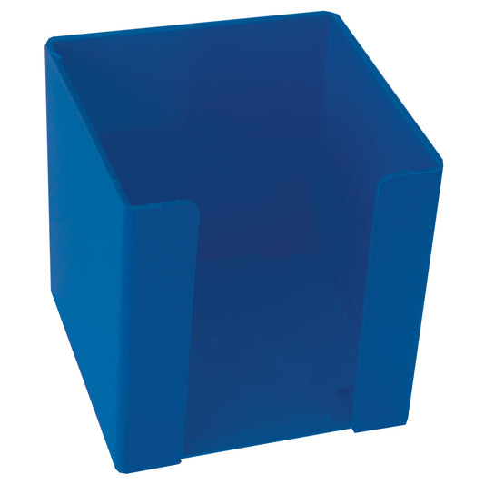 Cube Paper Holder - Plastic - 95x95mm - Blue