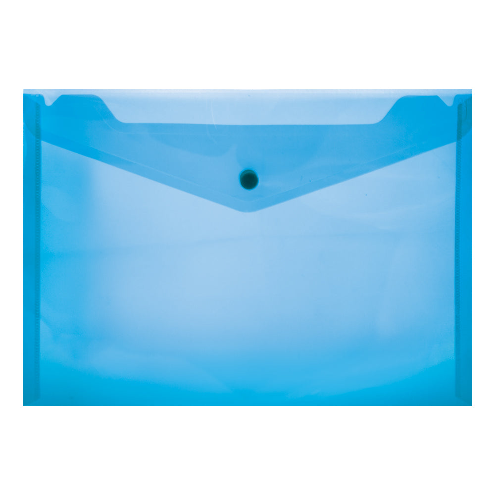 Carry Folder A5 PVC with Stud - Blue