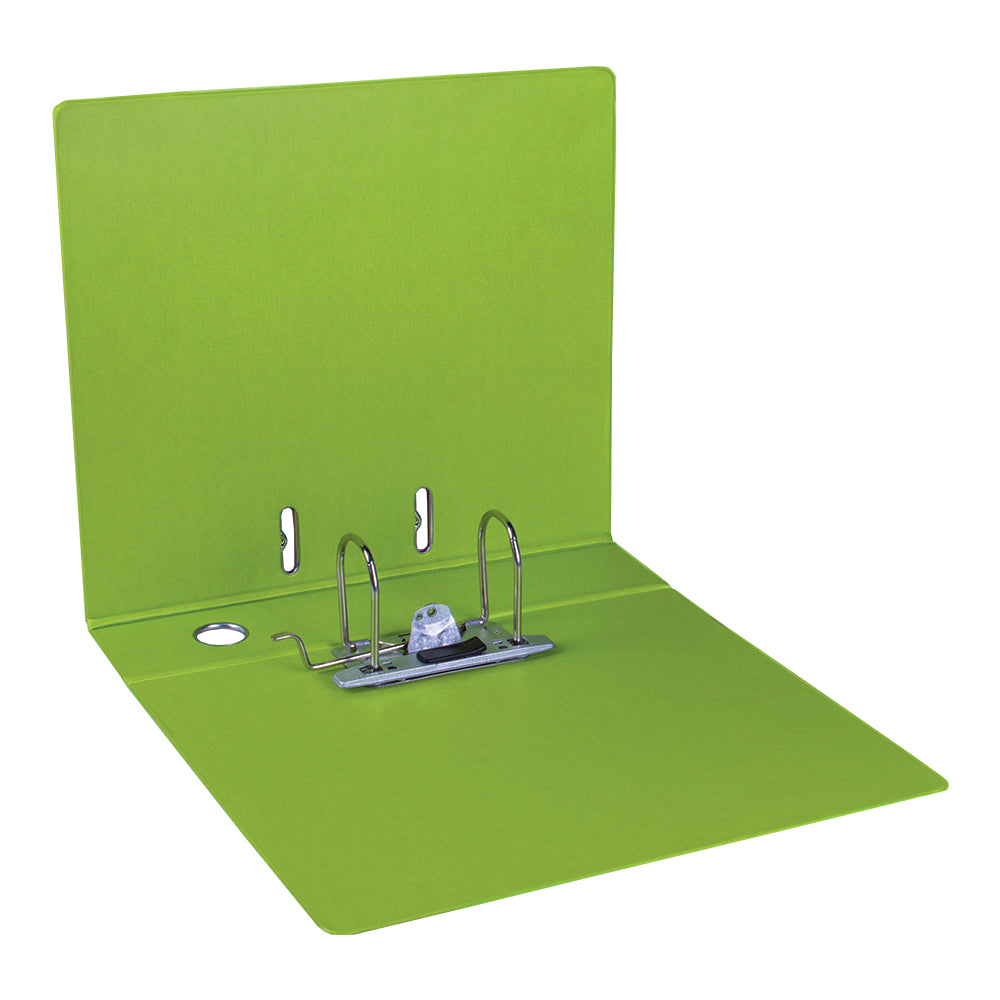 A4 PVC Lever Arch File Reinforced Base with Rado Mechanism - 70mm - Lime Green