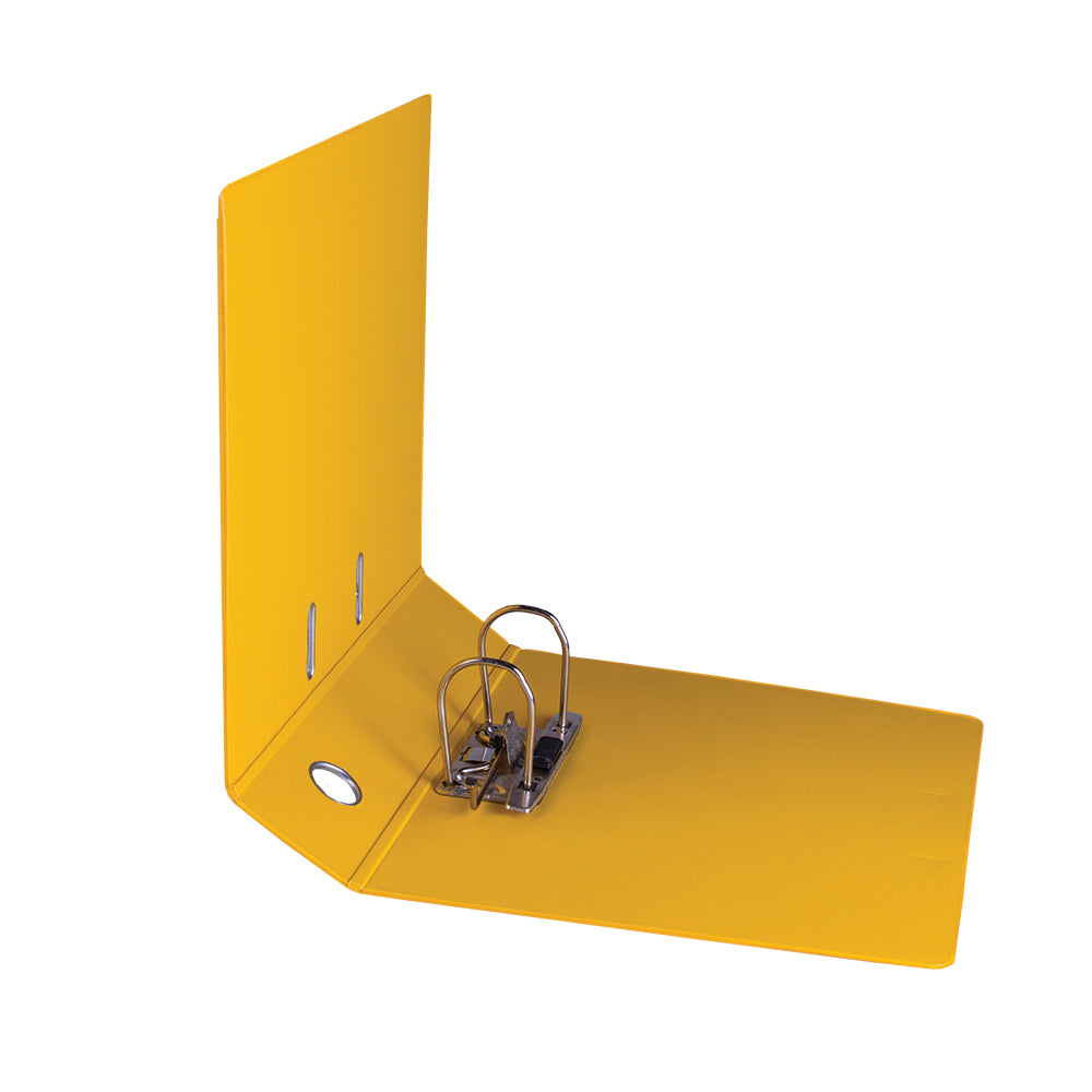 A4 PVC Lever Arch File Reinforced Base with Rado Mechanism - 70mm - Yellow
