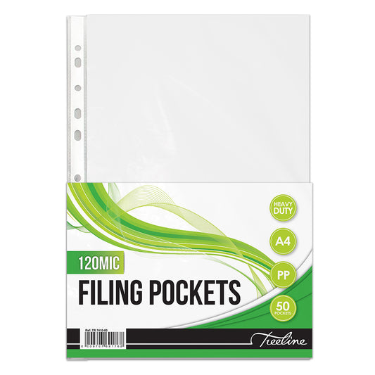 Filing Pockets A4 PP 120 Micron - 50's