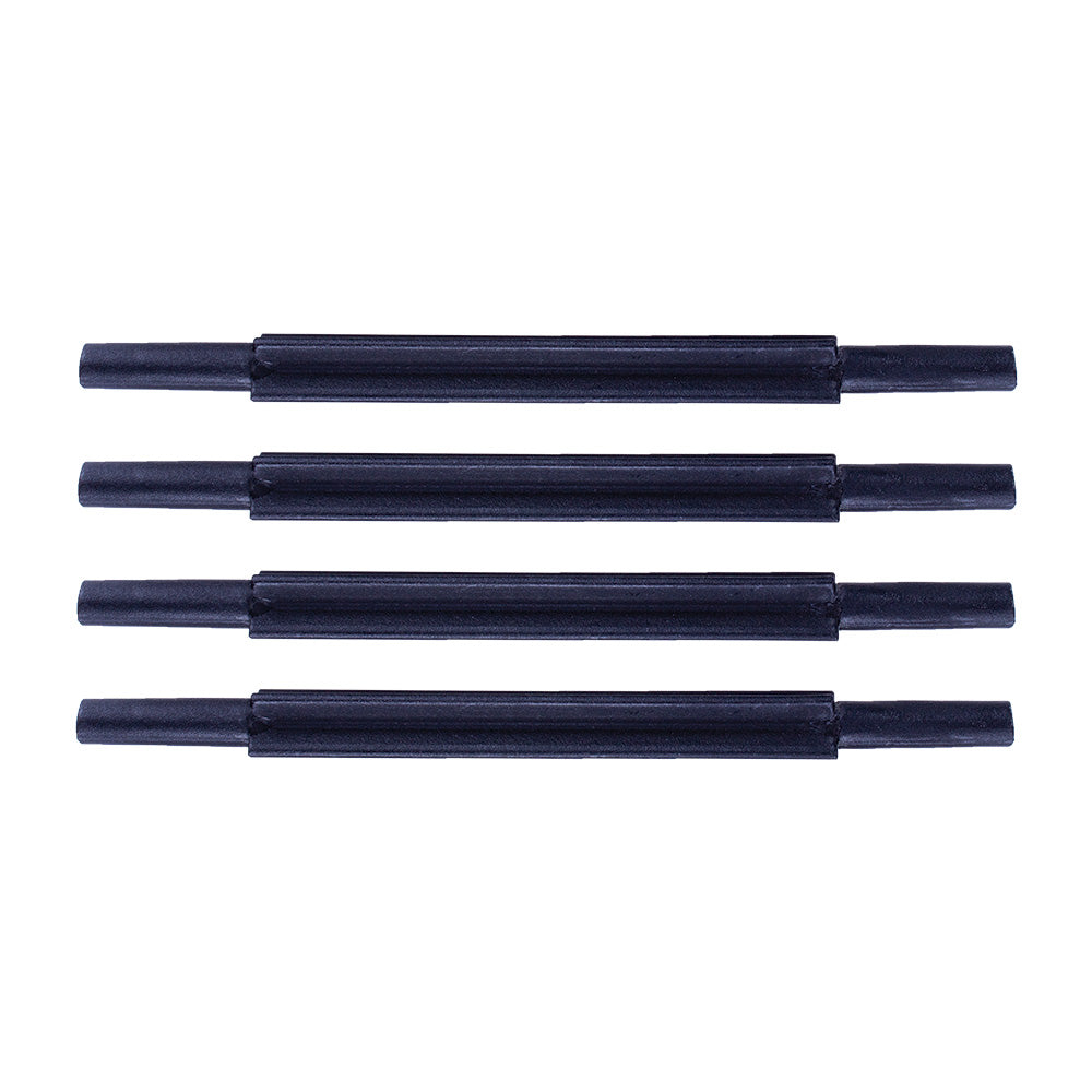 Desk Letter Tray Risers Set of 4 - Plastic - Black