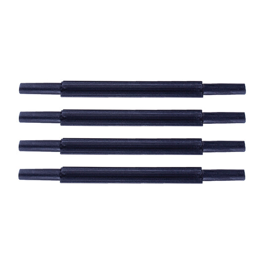 Desk Letter Tray Risers Set of 4 - Plastic - Black
