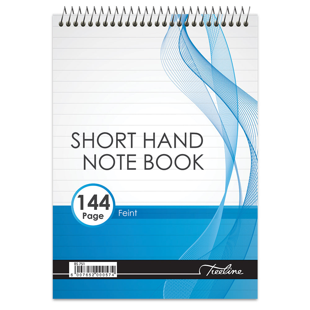 Short Hand Note Book A5 144pg Feint