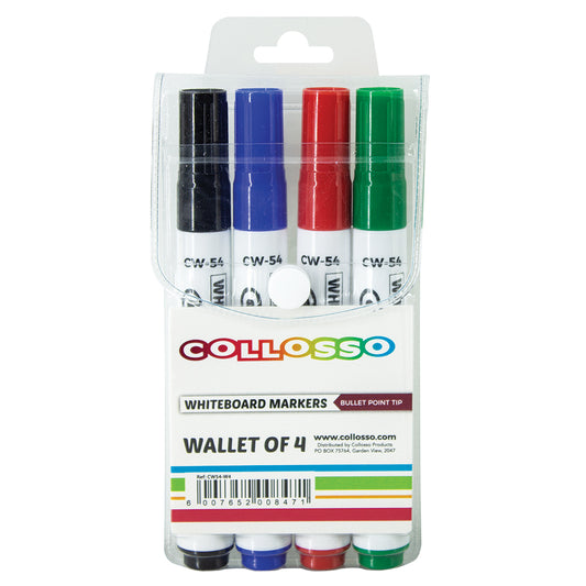 Whiteboard Markers Wallet of 4