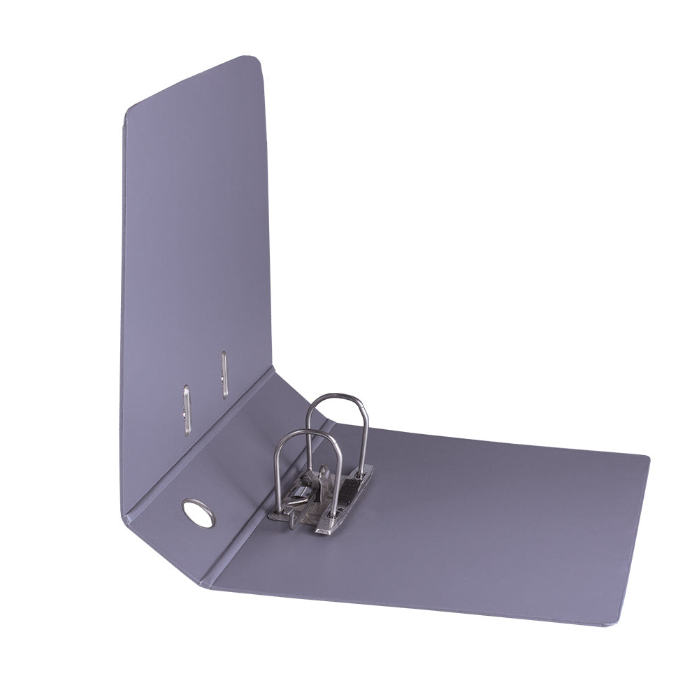 A4 PVC Lever Arch File Reinforced Base with Rado Mechanism - 70mm - Grey