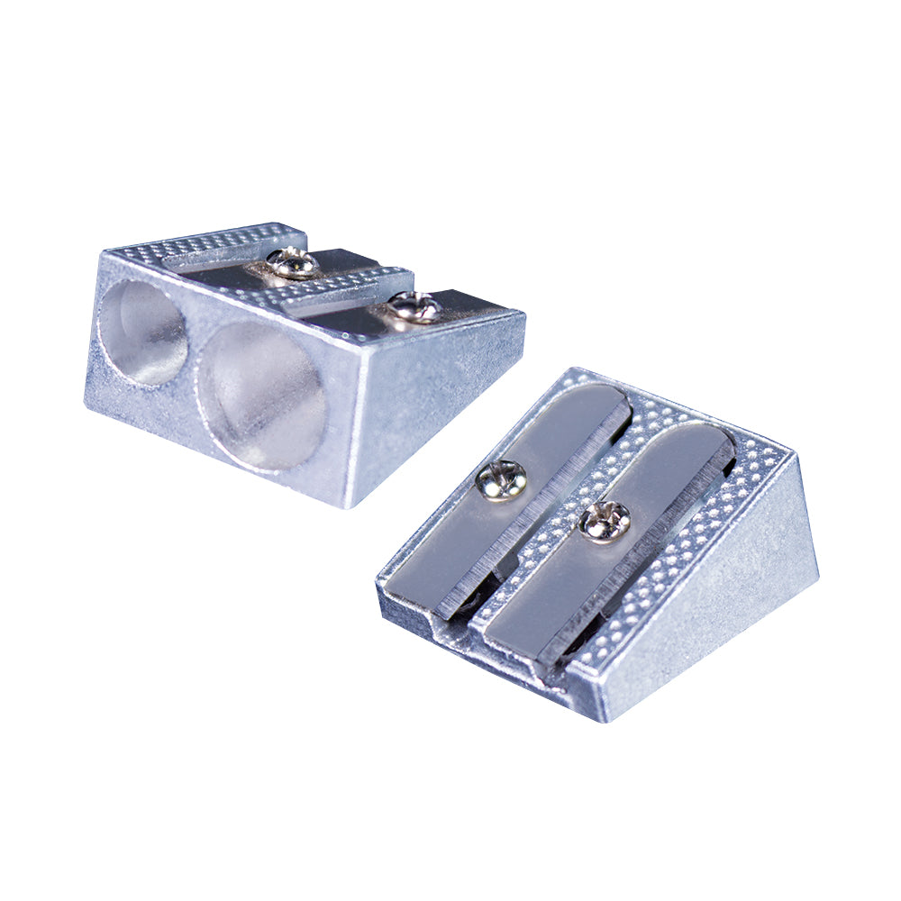 Two Hole Pencil Sharpener - Metal