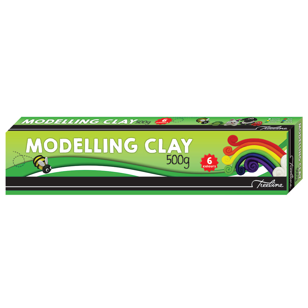 Clay Modelling  500g - 6 Assorted Colours