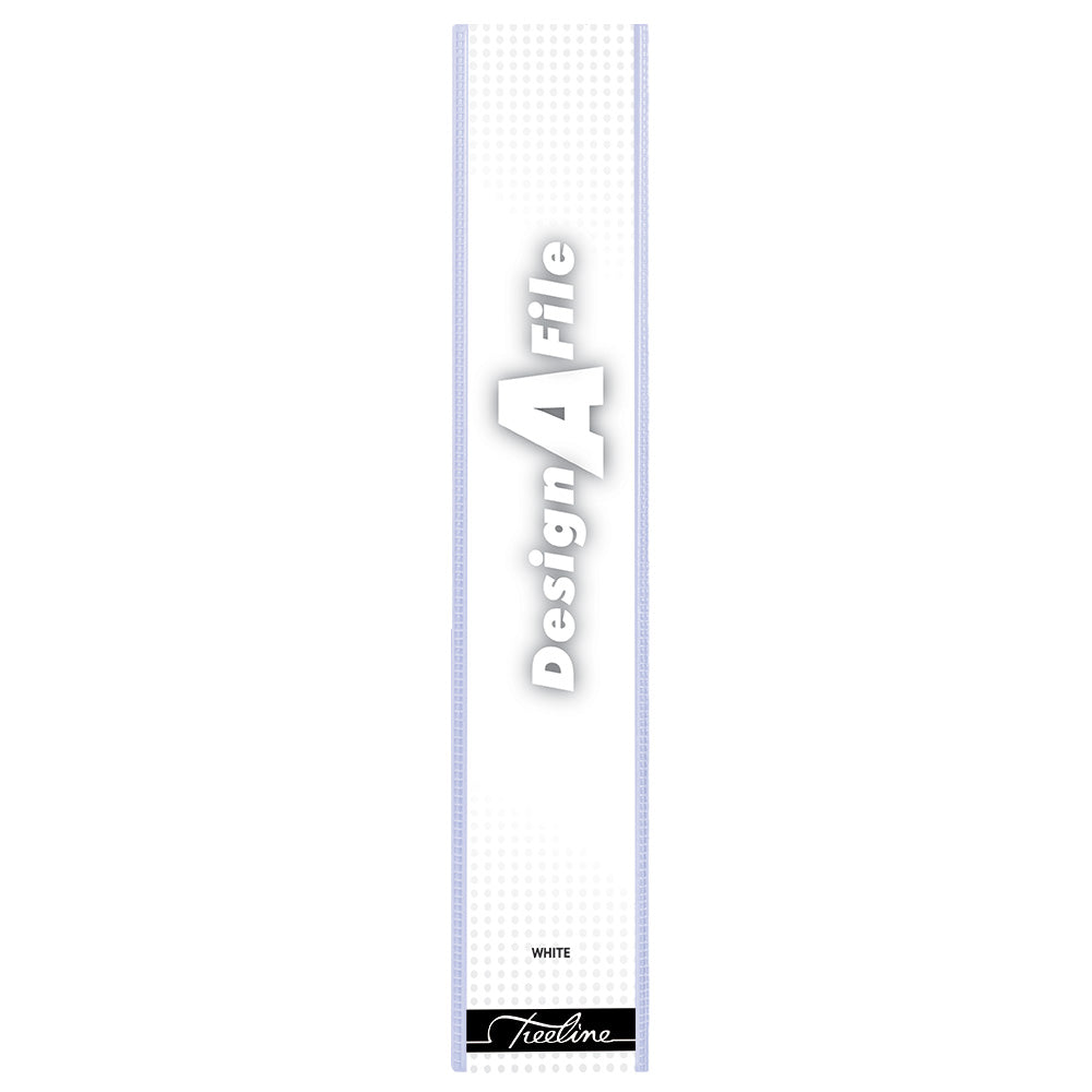 A4 4D Ring Design-A-File PVC with Overlay & Inside Pocket - 40mm - White