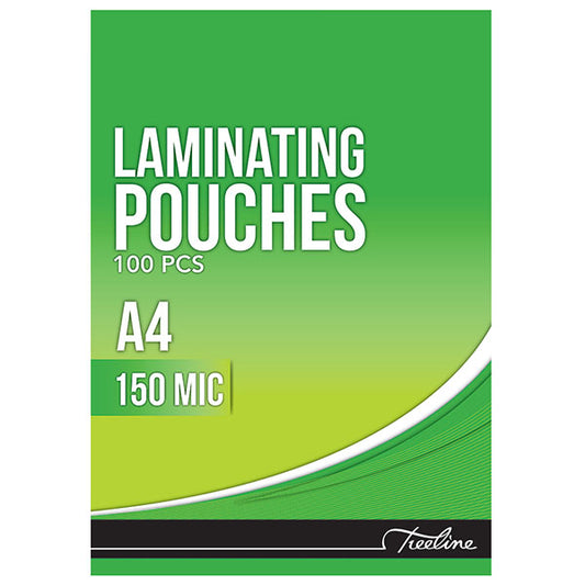 Laminating Pouches A4 - 150 Micron - Pack of 100 Treeline