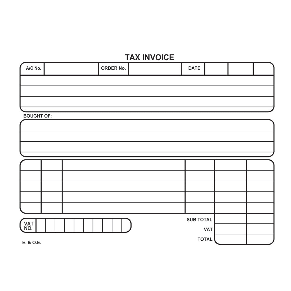 A6 Pen Crbon Book Duplicate 100's - Invoice Landscape