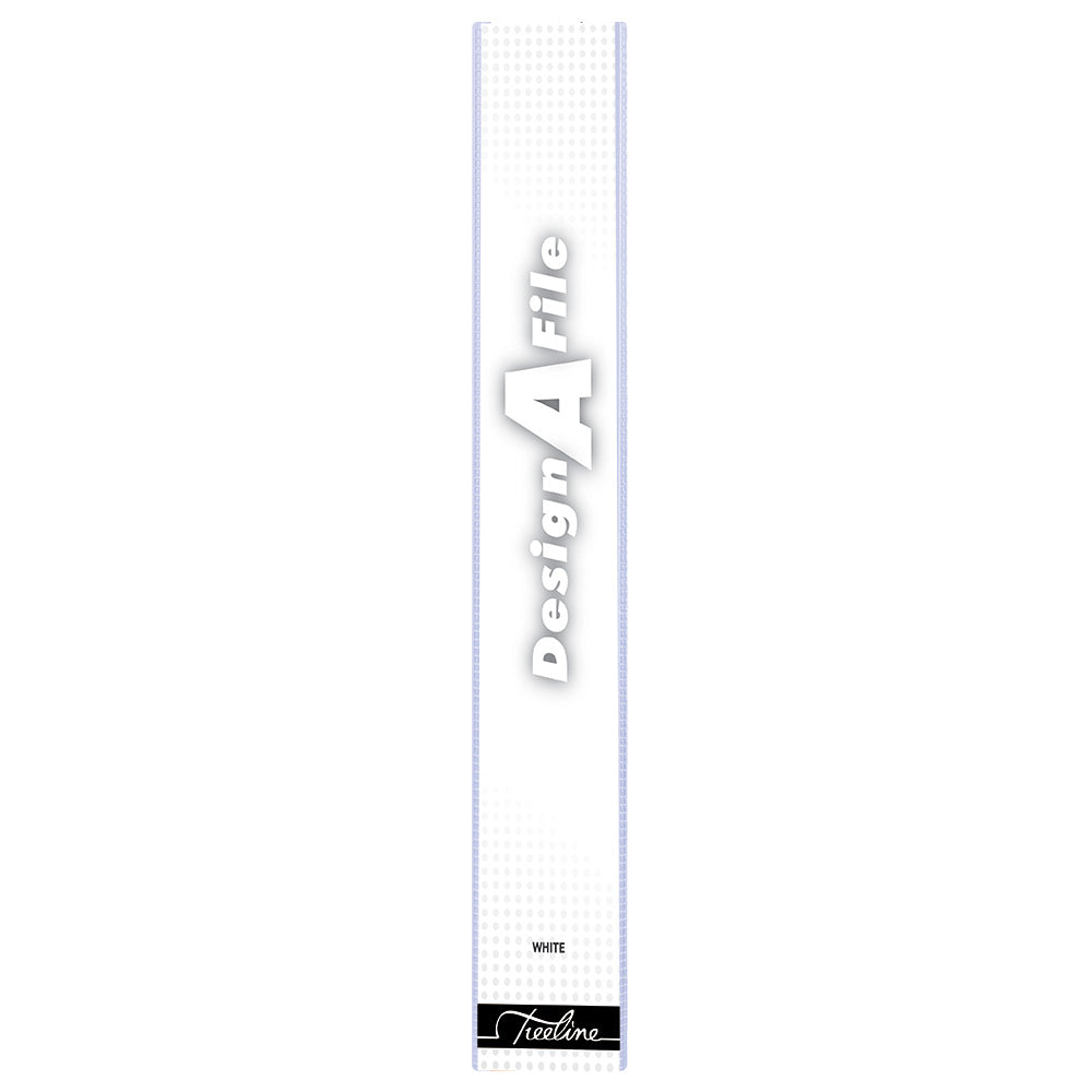 A4 2D Ring Design-A-File PVC with Overlay & Inside Pocket - 25mm - White