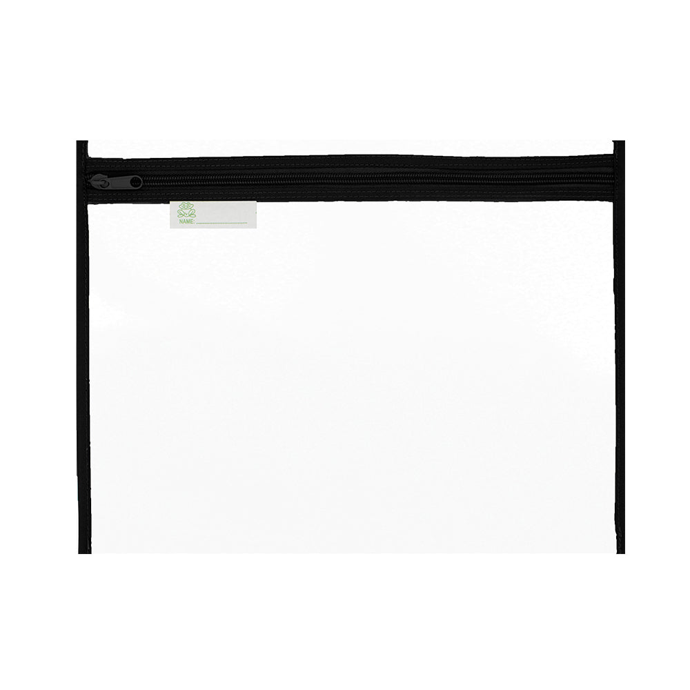 Book Bag A4 Thick PVC with Coloured Zip - Assorted