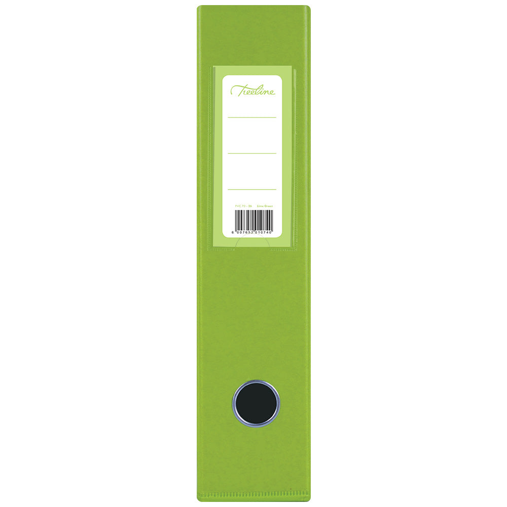 A4 PVC Lever Arch File Reinforced Base with Rado Mechanism - 70mm - Lime Green