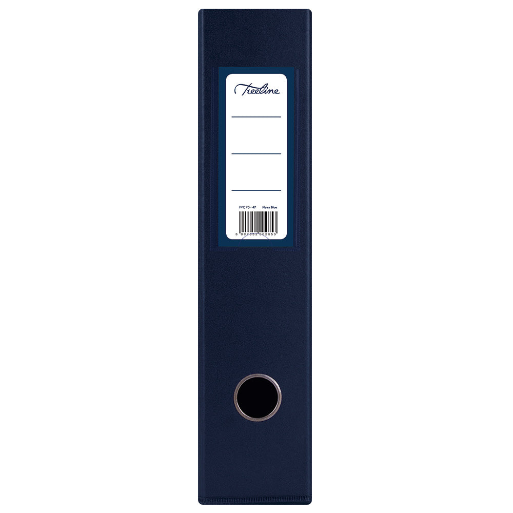 A4 PVC Lever Arch File Reinforced Base with Rado Mechanism - 70mm - Navy Blue