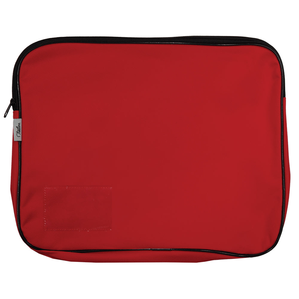 Canvas Book Bag with Card Holder Slot - Red