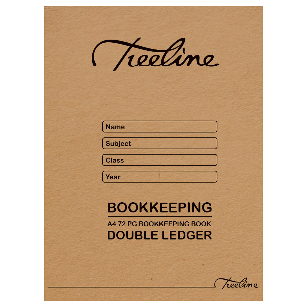 Bookkeeping Book A4 72pg Soft Cover - Double Ledger