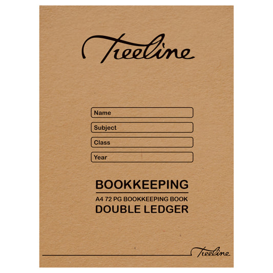 Bookkeeping Book A4 72pg Soft Cover - Double Ledger