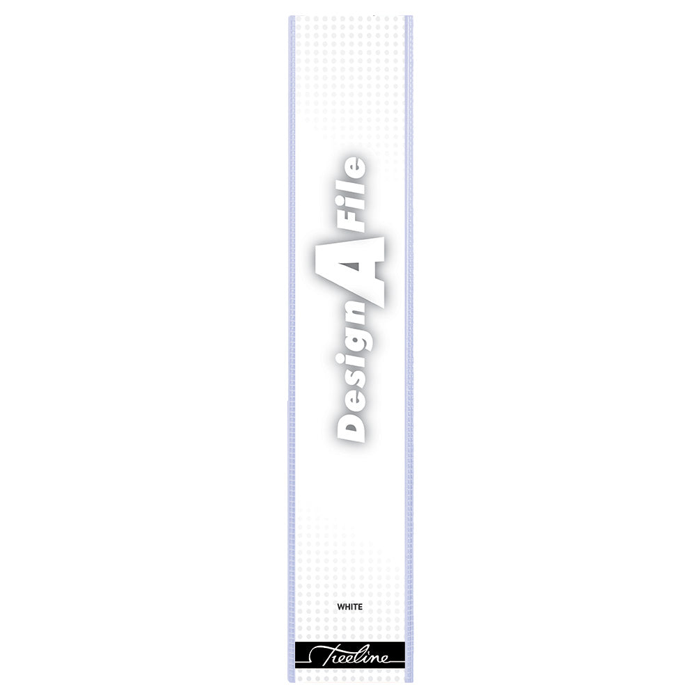 A4 2D Ring Design-A-File PVC with Overlay & Inside Pocket - 40mm - White